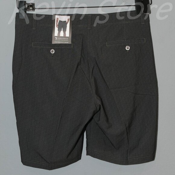 3 pairs Tan , Navy, Black - Pebble Beach Men’s‎ Dry-Luxe Performance Shorts - Picture 3 of 14